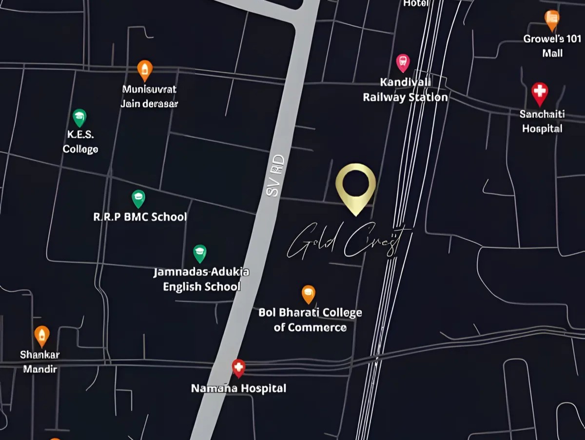 Shraddha Gold Crest location map image